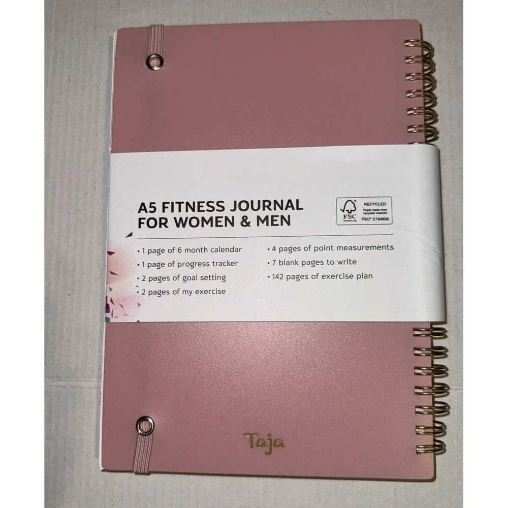 Fitness Workout Journal for‎ Women & Men, A5(5.5
